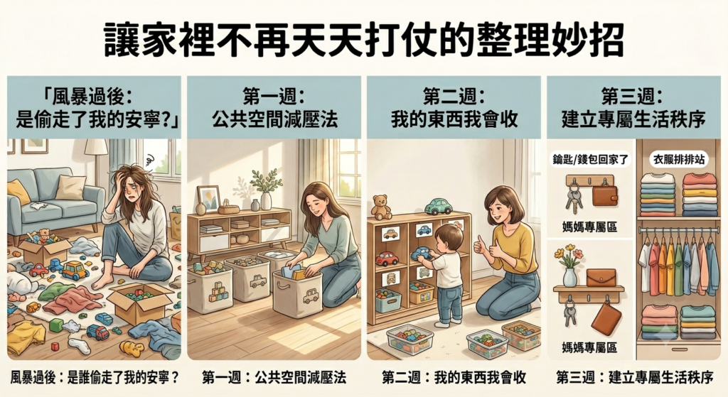 漸進式收納步驟